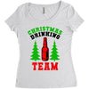 christmas drinking team Women's Triblend Scoop T-shirt
