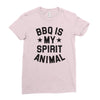 bbq spirit animal Ladies Fitted T-Shirt