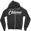 chicana with rose Zipper Hoodie