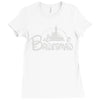 bridesmaid disney castle Ladies Fitted T-Shirt
