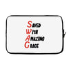 saved with amazing grace Laptop sleeve