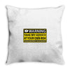 at your own risk Throw Pillow