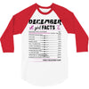December Girl Facts Capricorn 3/4 Sleeve Shirt