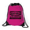 may contain alcohol Drawstring Bags
