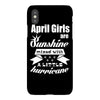 April Girls Are Sunshine Mixed With A Little Hurricane iPhoneX