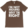 i'm not arguing i'm simply explaining why i'm right T-Shirt
