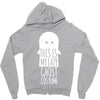this is my lazy ghost costume Zipper Hoodie
