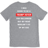 i was going to be a trump voter for halloween but my head wouldn't fit V-Neck Tee