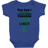 you can't scare or beat me i have been through liver cancer Baby Bodysuit