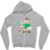 breaking bricks Zipper Hoodie