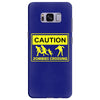 caution zombies crossing t shirt x large funny walking brains awesome Samsung Galaxy S8 Plus