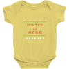 Winter (a217) Baby Onesie