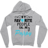 my favorite people call me poppy Zipper Hoodie