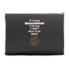 loving halloween is right Accessory Pouches