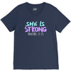 she is strong V-Neck Tee