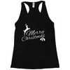 merry christmas flower Racerback Tank