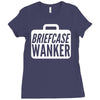 briefcase wanker Ladies Fitted T-Shirt