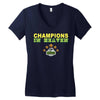 HUMBOLDT BRONCOS Champions In Heaven Women's V-Neck T-Shirt
