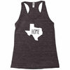home texas outline Racerback Tank