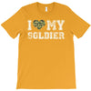 i love my soldier regular camouflage T-Shirt