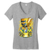 follow the friar   design two Women's V-Neck T-Shirt