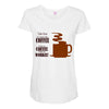 coffee lovers Maternity Scoop Neck T-shirt