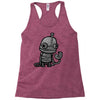 sad robot Racerback Tank