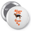 Sleeps With Beagle Pin-back button