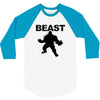 beast muscle guy workout 3/4 Sleeve Shirt