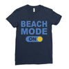 beach mode on Ladies Fitted T-Shirt