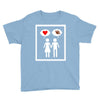 women thinking love Youth Tee