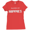 raised by hippies (2) Ladies Fitted T-Shirt