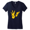 new johnny bravo Women's V-Neck T-Shirt