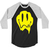 melting acid smiley face 3/4 Sleeve Shirt