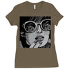 sad girl Ladies Fitted T-Shirt