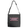 on wednesdays we smash the patriarchy Adjustable Strap Totes