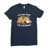 dreamer bear Ladies Fitted T-Shirt