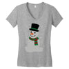 christmas snowman Women's V-Neck T-Shirt