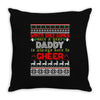 santa only comes once a year daddy is always here to cheer Throw Pillow