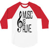 music lover 3/4 Sleeve Shirt