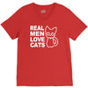 real men love cats V-Neck Tee