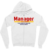 Manager Of Myselfy i Was Nobody Before Social Media Zipper Hoodie