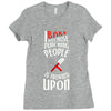 i bake because punching people is frowned upon Ladies Fitted T-Shirt