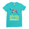 boxers support autism awareness Ladies Fitted T-Shirt