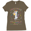 Unicorns are born in July Ladies Fitted T-Shirt
