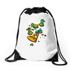 pizza lover Drawstring Bags