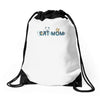 cat mom Drawstring Bags
