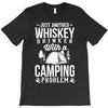 love whiskey and camping! T-Shirt