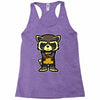 angry raccoon Racerback Tank