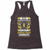 Never Underestimate the Strength of a Sarcoma Cancer Warrior Racerback Tank